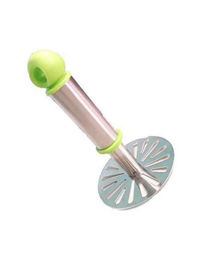 Tosmy Stainless Steel Potato Vegetable Pav Bhaji Masher, Multicolour - Image 1