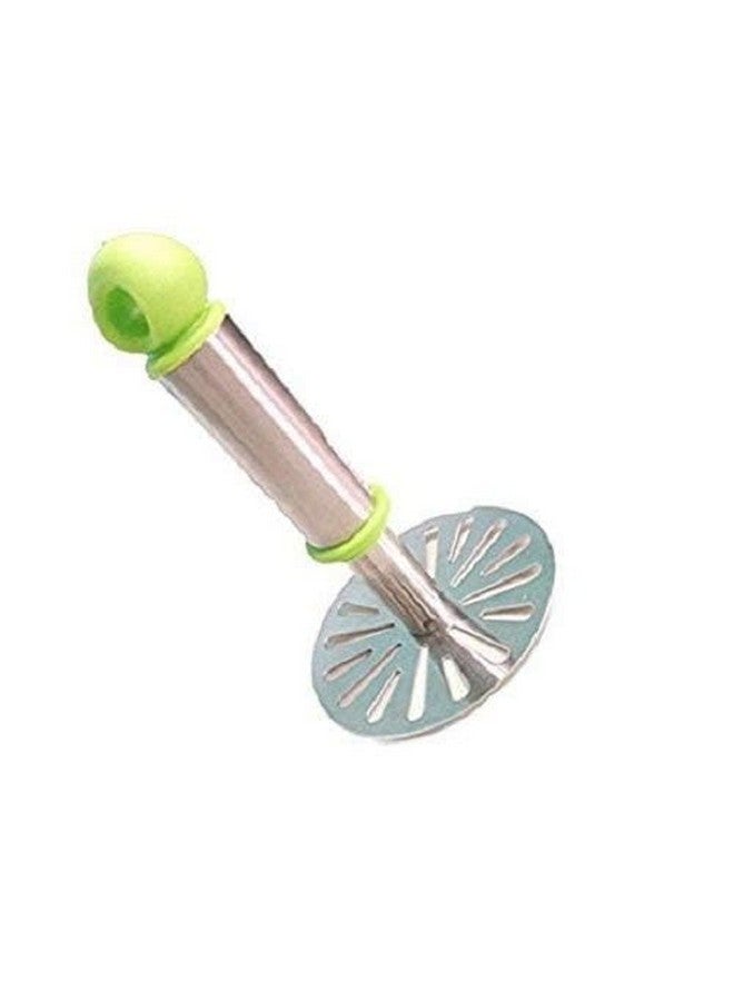 Tosmy Stainless Steel Potato Vegetable Pav Bhaji Masher, Multicolour - Image 3