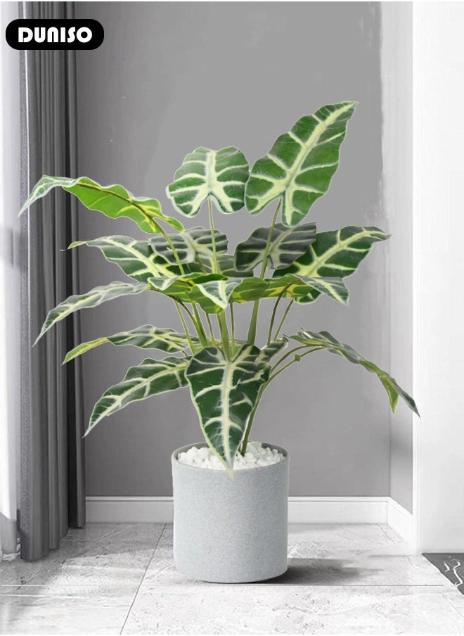 DUNISO Artificial Tree, Artificial Plant Potted with Lifelike Leaves,Perfect lifelike Plant for Home Decor and Office Decor Indoor and Outdoor,Garden and Modern Decor Housewarming gift,Without Flowerpot  - Image 5