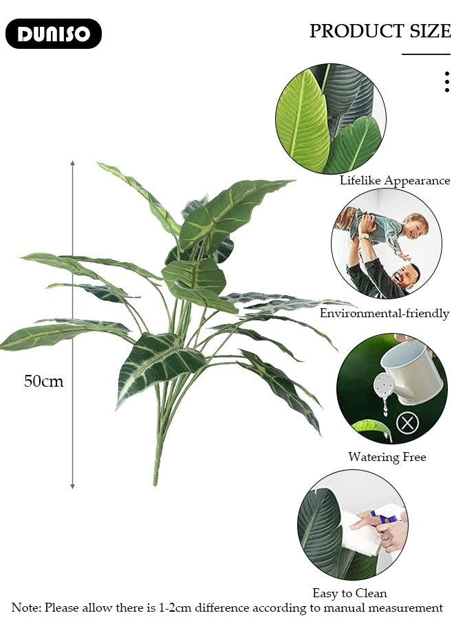 DUNISO Artificial Tree, Artificial Plant Potted with Lifelike Leaves,Perfect lifelike Plant for Home Decor and Office Decor Indoor and Outdoor,Garden and Modern Decor Housewarming gift,Without Flowerpot  - Image 4