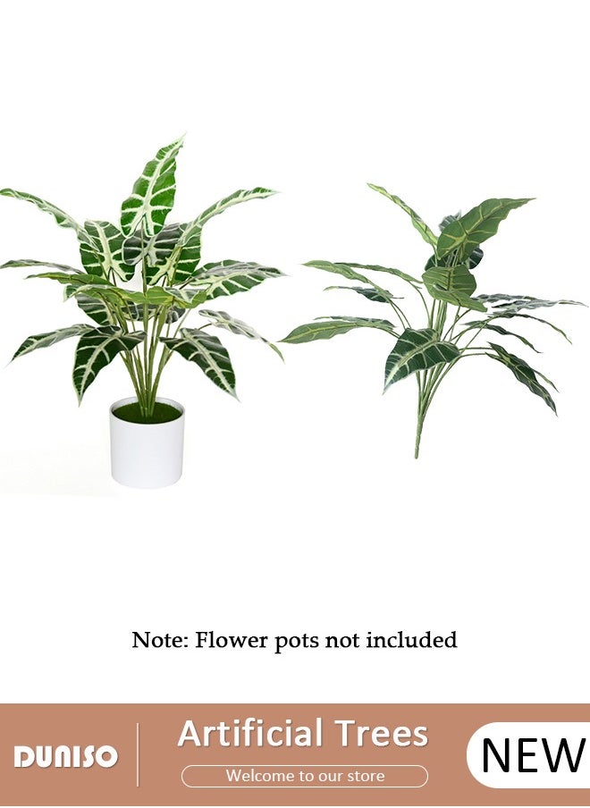 DUNISO Artificial Tree, Artificial Plant Potted with Lifelike Leaves,Perfect lifelike Plant for Home Decor and Office Decor Indoor and Outdoor,Garden and Modern Decor Housewarming gift,Without Flowerpot  - Image 1