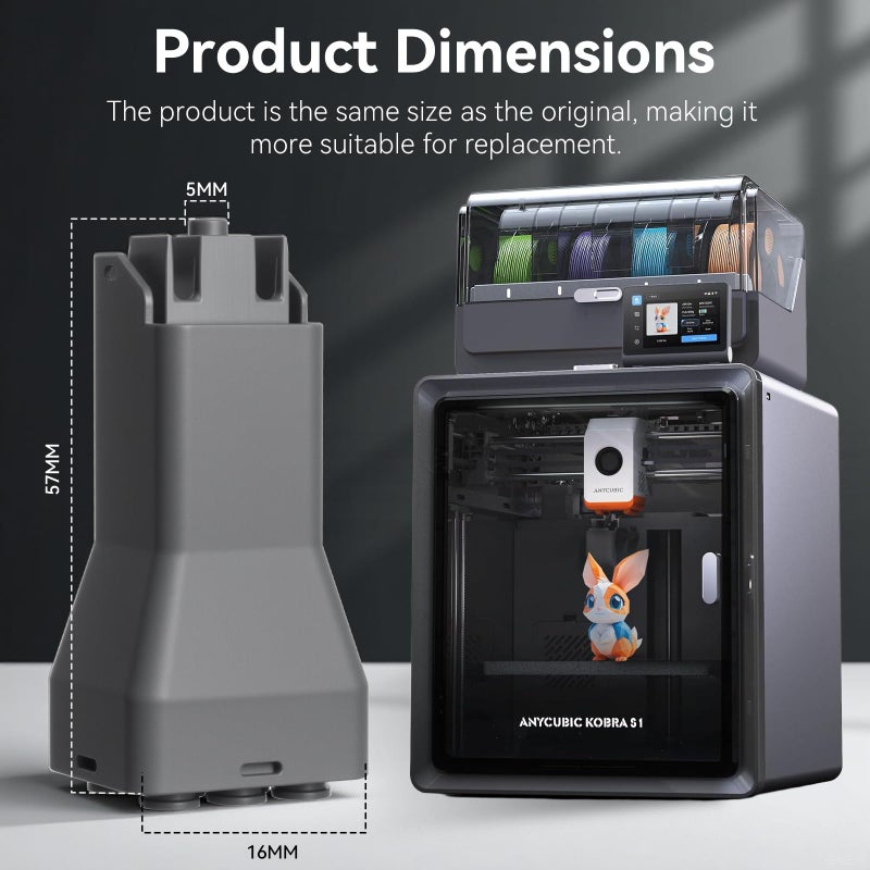 UniTak3D 8 Colors Filament Hub Achieve 8-Color Printing High-Precision Filament Switching Compatible with Anycubic Kobra 3/3 V2 ACE Pro, Kobra S1 ACE Pro, Kobra 3 Max Combo 3D Printers - Image 2