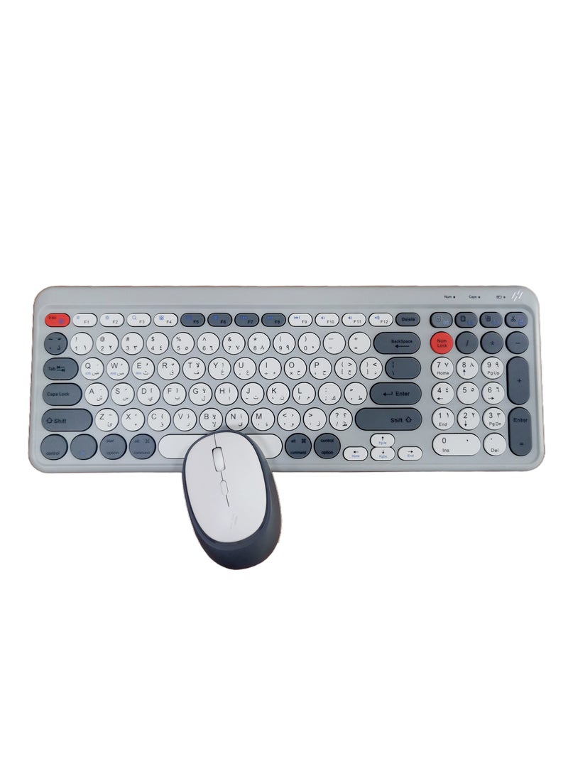 Generic - 3 in 1 Combo Keyboard Wireless, Bluetooth, USB C Wired Rechargeable - Image 1