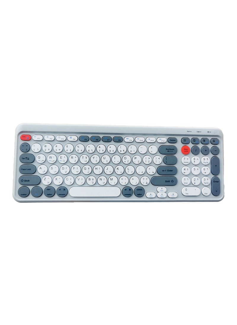 Generic - 3 in 1 Combo Keyboard Wireless, Bluetooth, USB C Wired Rechargeable - Image 1