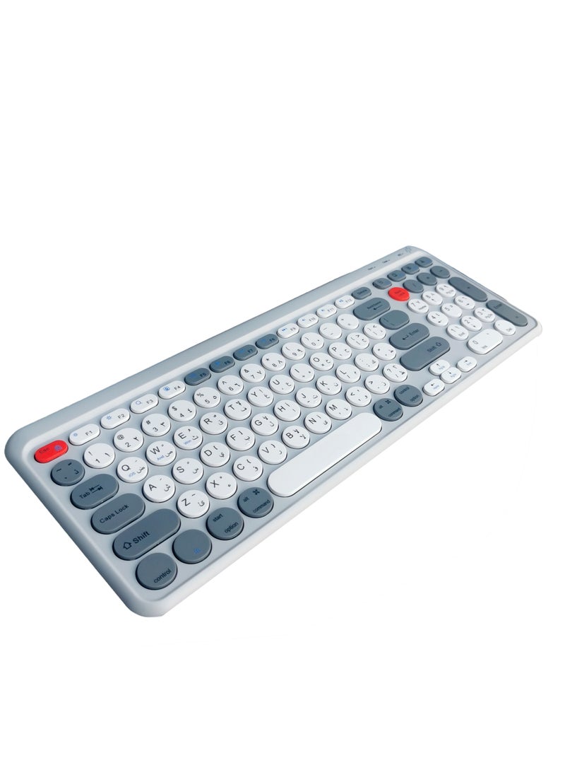 Generic - 3 in 1 Combo Keyboard Wireless, Bluetooth, USB C Wired Rechargeable - Image 1