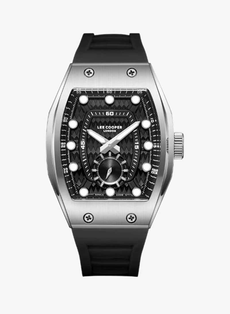 Lee Cooper Men's Silicone Analog Watch LC08264.351 - 42x54,4 mm