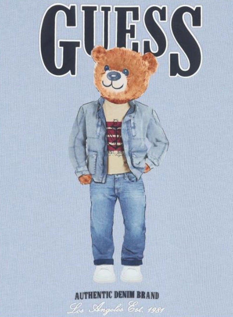 GUESS Infant Graphic Crew Neck Sweatshirt - Image 4