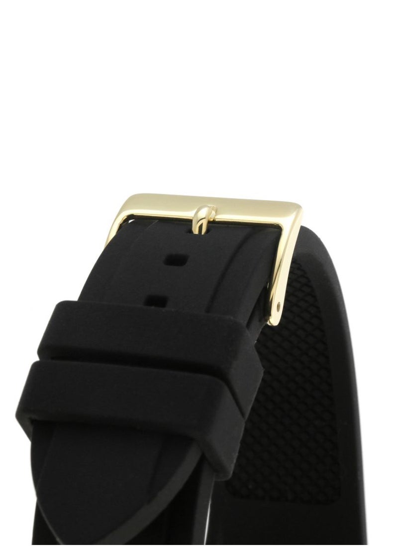 GUESS - Women’s Limelight Crystal Black Dial Rubber Watch W1053L7 - 39mm - Image 1