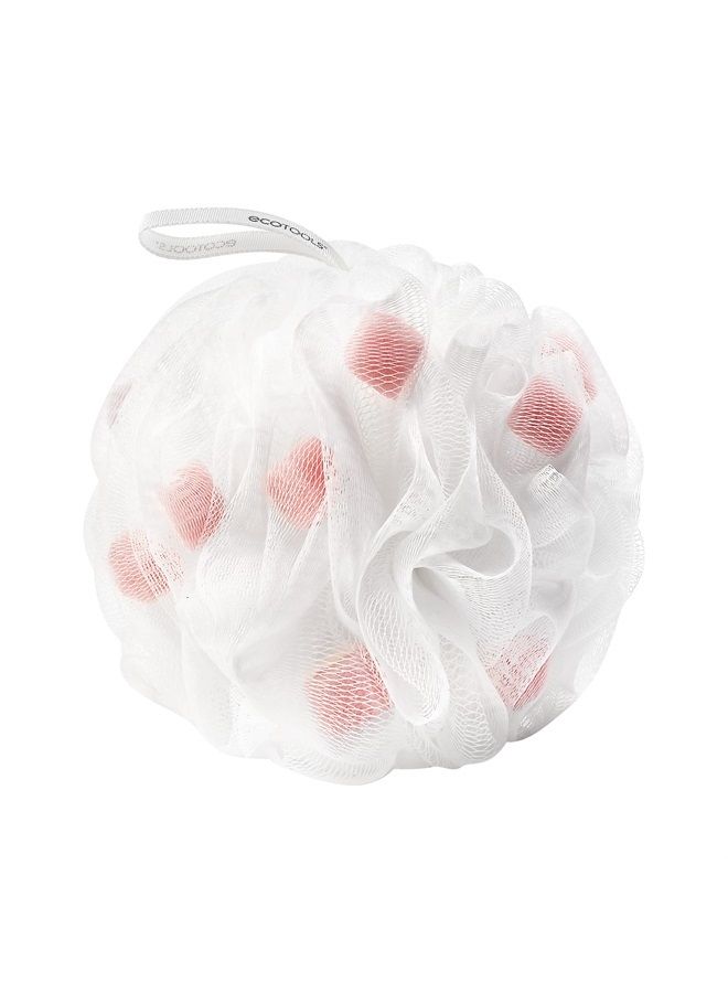 Ecotools Lathering EcoPouf, Soft, Recycled Netting, Infused Loofah for The Ultimate Lather, Bath Accessory for Men & Women, Gently Exfoliates, Bath & Shower Sponge, 6 Count - Image 1