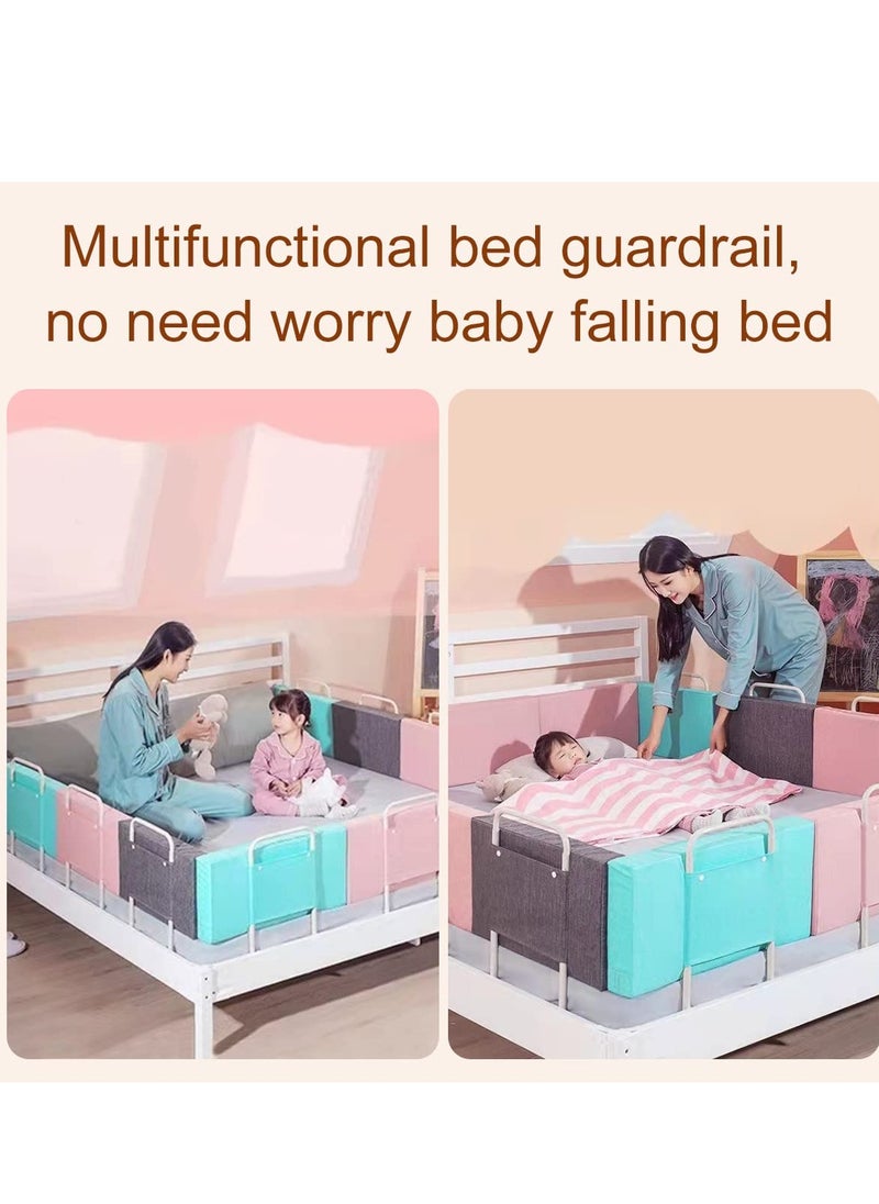 SYOSI - Bed Rail for Toddlers & Baby with Screw Fix Safety System, Easy to Get in or Out of Bed with Mattress Support, Free Combination and Adjustable Height, Fit King, Queen, Full Size, Twin (1PC, Green) - Image 1
