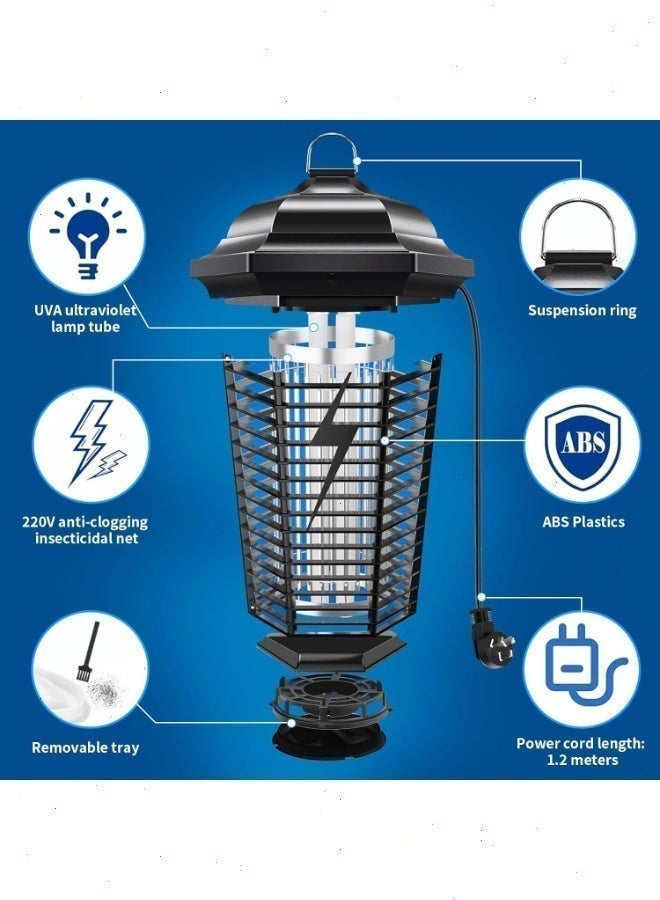 Pomefar Flying Insects Killer Insect Trap, Mosquito Killer Lamp, Bug Zapper, 20W Powerful Electric Mosquito Zapper outdoor, Insect Fly Trap For Home Garden Kitchen - Image 3