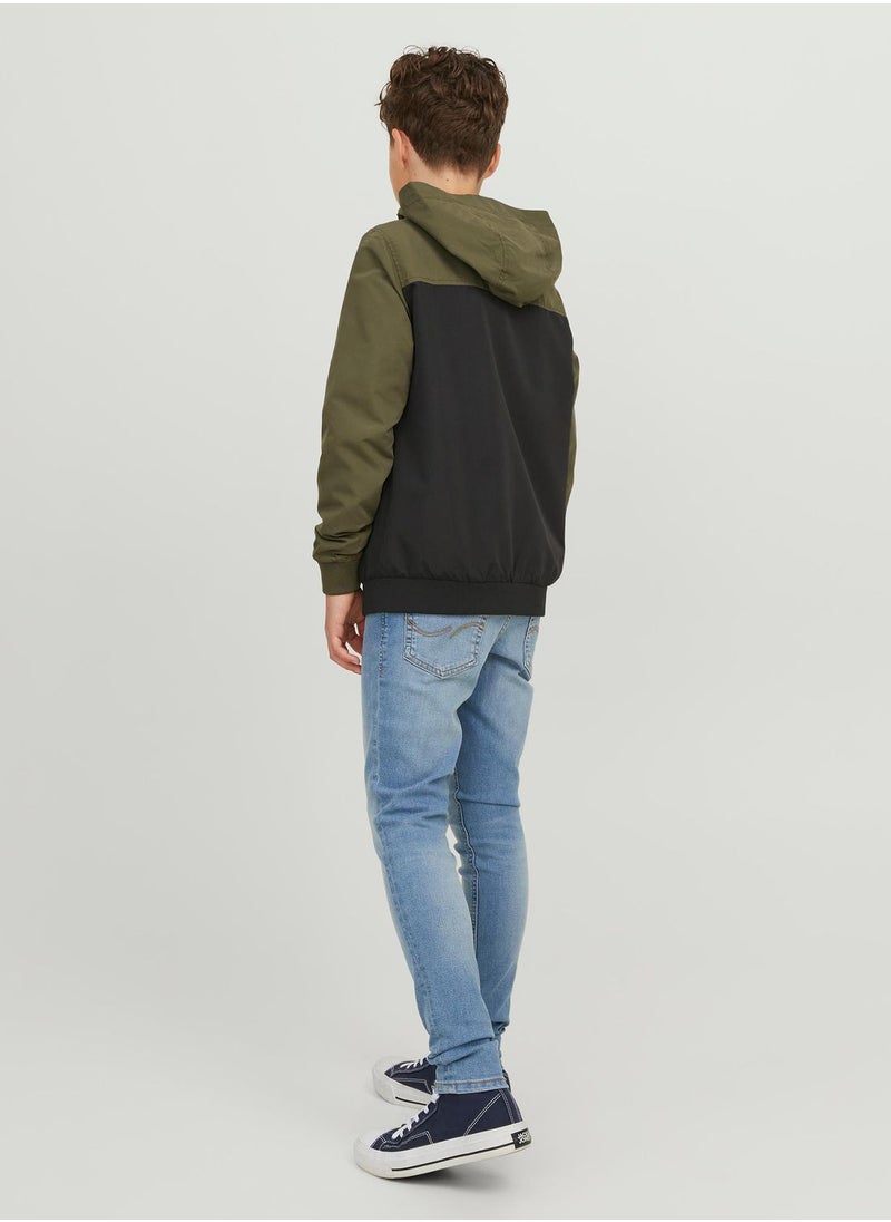 Jack & Jones Junior - Kids Light Wash Straight Fit Jeans - Image 1