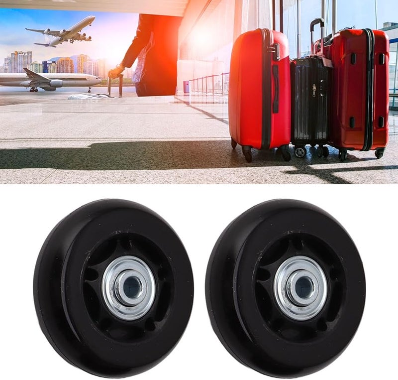 Tyenaza Silent Dual Bearing Luggage Wheel Replacement Kit 64x24mm For Trolley Suitcase Repair - Image 3