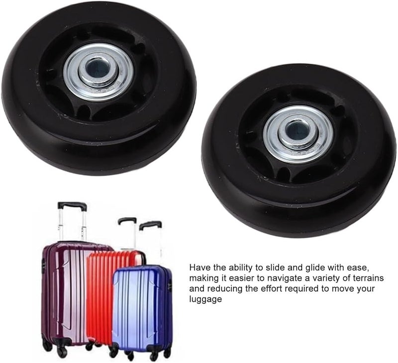 Tyenaza Silent Dual Bearing Luggage Wheel Replacement Kit 64x24mm For Trolley Suitcase Repair - Image 5