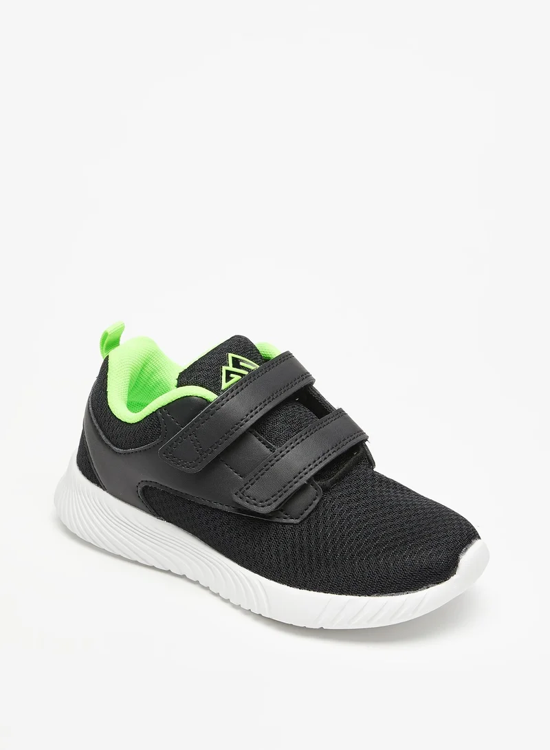 Oaklan by Shoexpress Boys Textured Sports Shoes with Hook and Loop Closure
