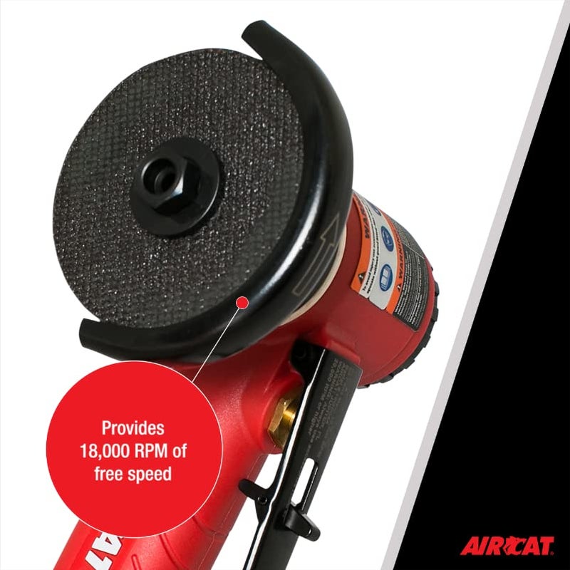 AIRCAT Pneumatic Tools 6525-A: .6 H 3-Inch In-Line Cut-Off Tool 18,000 RPM - Image 4