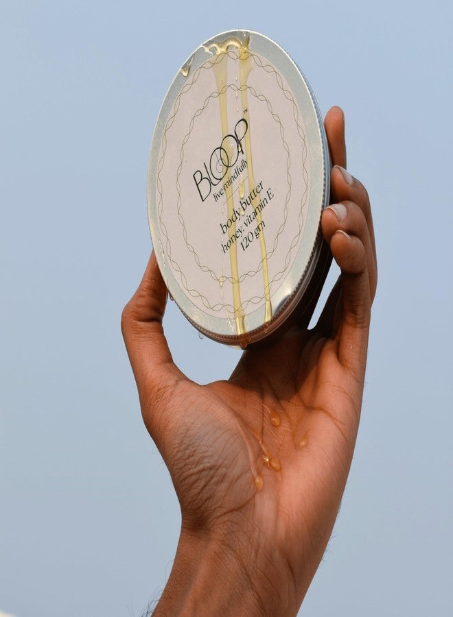 Bloop Honey & Vitamin E Body Butter - Rich Formula for Moisturizing Dry Skin, Body Butter - Skincare, Beauty (Large) - Image 1