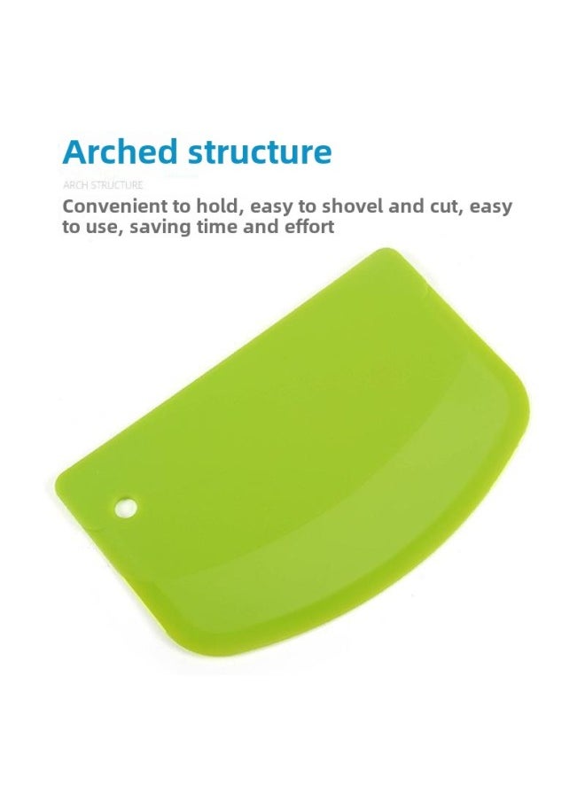 Generic - 烘焙工具塑胶刮板塑料切面切片刮片肠粉刮烘焙工具做蛋糕工具-颜色:弧形刮板—绿色 - Image 1