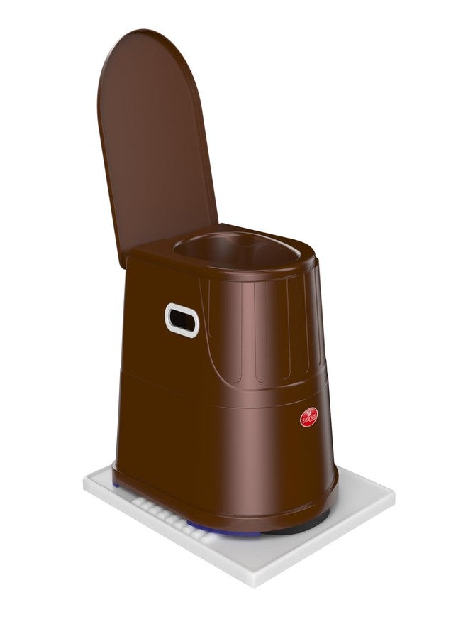 EASYCARE® Heavy Duty Portable Indian to Western Toilet Converter | Commode Stool for Patients, Adults, Elderly, Kids, Handicap | Portable Toilet Seat | Toilet Chair I Capacity Upto 125 Kgs - Image 1