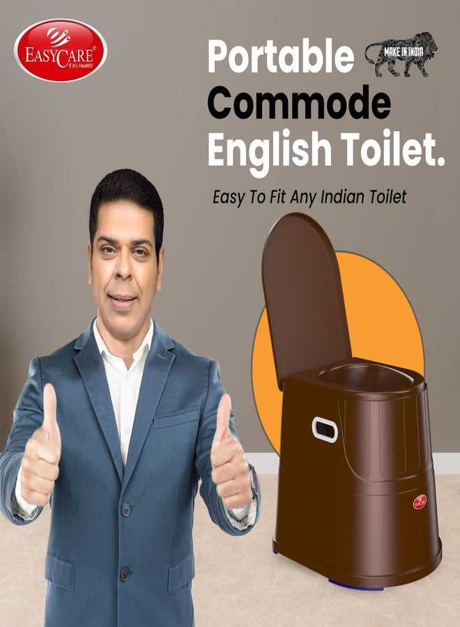 EASYCARE® Heavy Duty Portable Indian to Western Toilet Converter | Commode Stool for Patients, Adults, Elderly, Kids, Handicap | Portable Toilet Seat | Toilet Chair I Capacity Upto 125 Kgs - Image 3