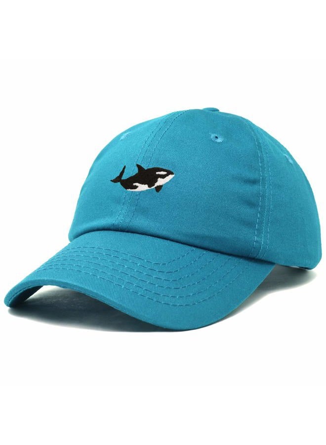 DALIX Killer Whale Hat Orca Marine Life Baseball Cap, Teal, One size - Image 4