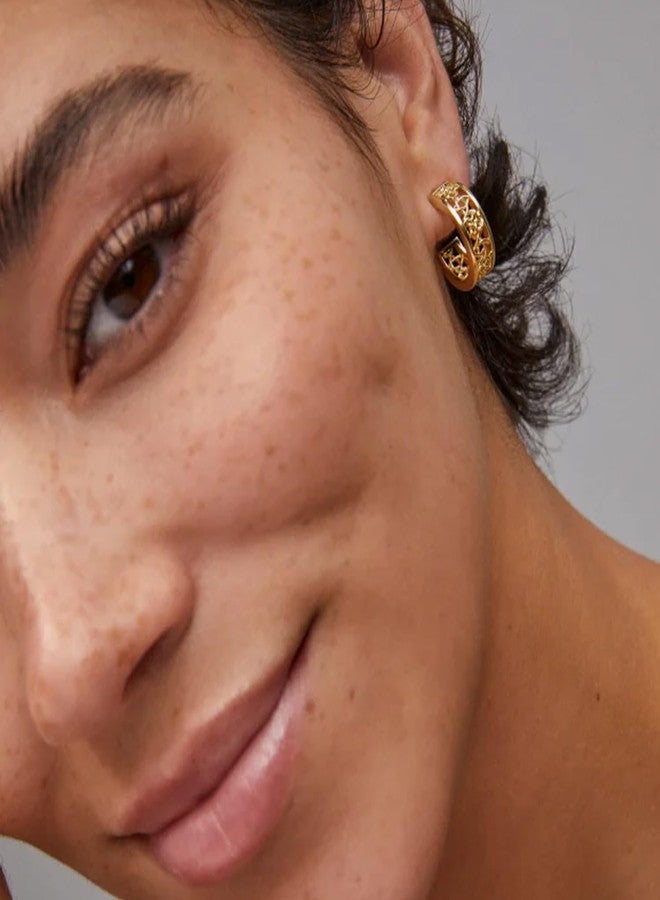 Kendra Scott Kelly Huggie Earring, 14k Gold Plated Brass, Fashion Jewelry for Women - Image 2