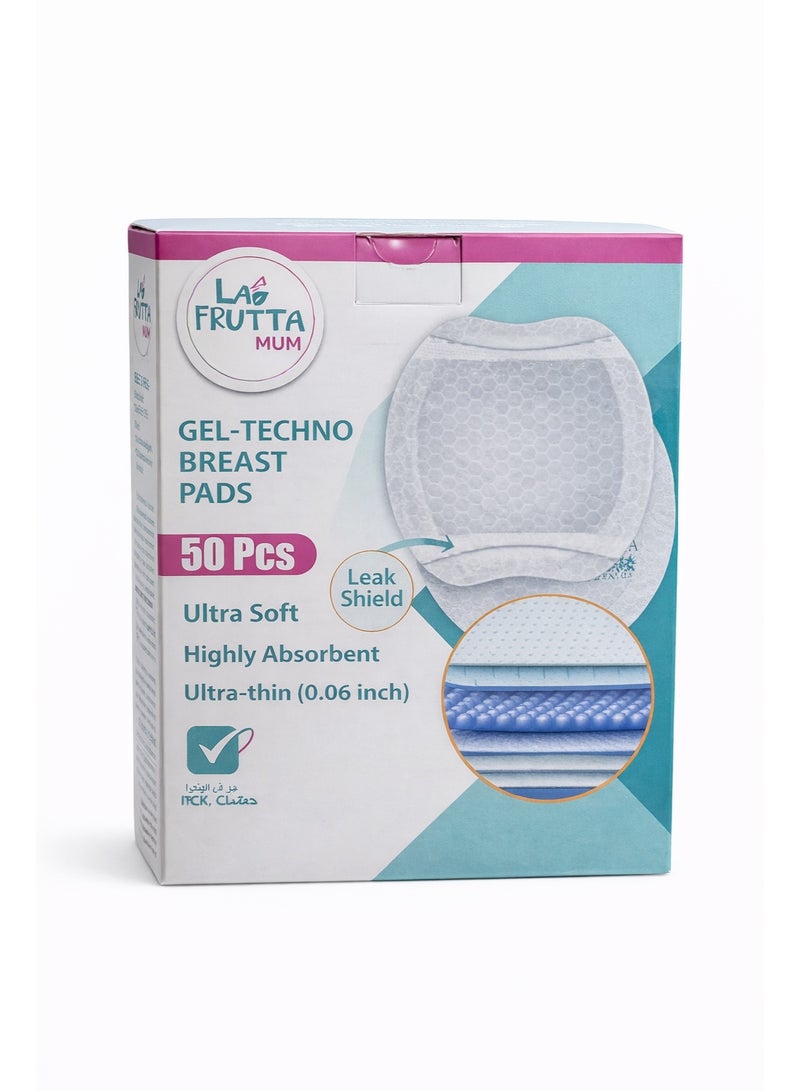 La frutta Breast Pads Gel Techno 50PCS Ultra soft Leak Shield