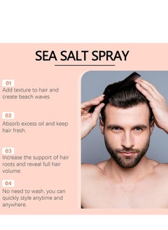 EELHOE Sea Salt Spray for Textured Beach Waves & Volume, Hair Texturizing Spray with Kelp for Men & Women, Adds Thickness & Shine for Fine or Wavy Hair (100ml/3.38oz)  - Image 2