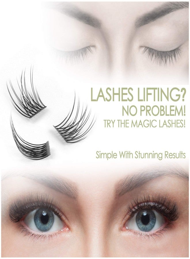 EASITENSION DIY Eyelash Extension, Glue Bonded Band Individual Lash 24 Clusters Natural Lashes Set, Home Eyelash Extension, C curl Lashes Pack 12mm,14mm (KIT-Natural) - Image 5