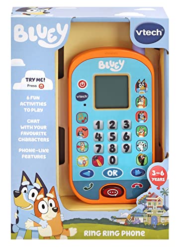 vtech هاتف التعلم من VTech بلوى حلقة حلقة، لعبة بلوى الرسمية، لعب تفاعلي، هاتف لعبة مفعل بالصوت، هدية تعليمية للأعمار من 3 سنوات وما فوق - Image 4