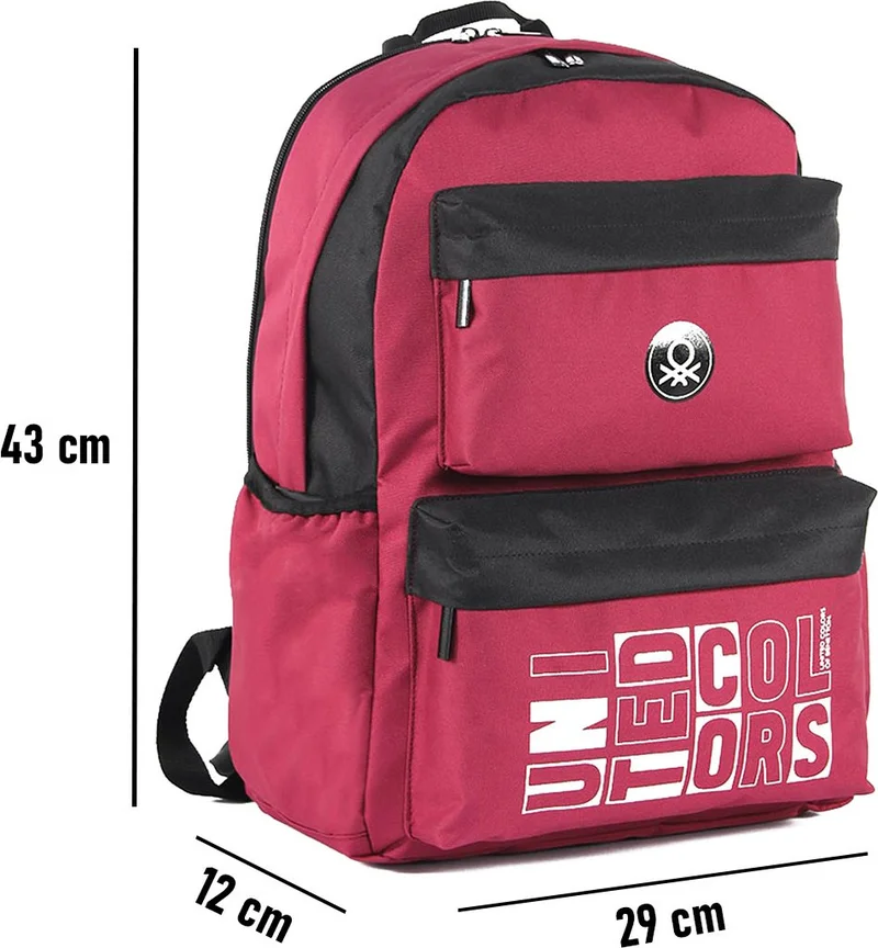 UNITED COLORS OF BENETTON . Double Compartment Backpack 04295