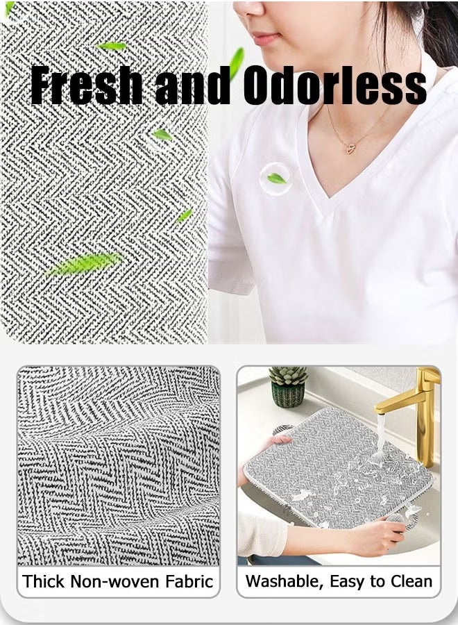 HQ-GAMING Portable Quilt Storage Bags Non-woven Extra Large Storage Bags Clothes Wardrobe Sorting Storage Bag Houndstooth Pattern Folding Organizer Bag for Clothes Pillows Blankets (30L/110L/150L/220L) - Image 5