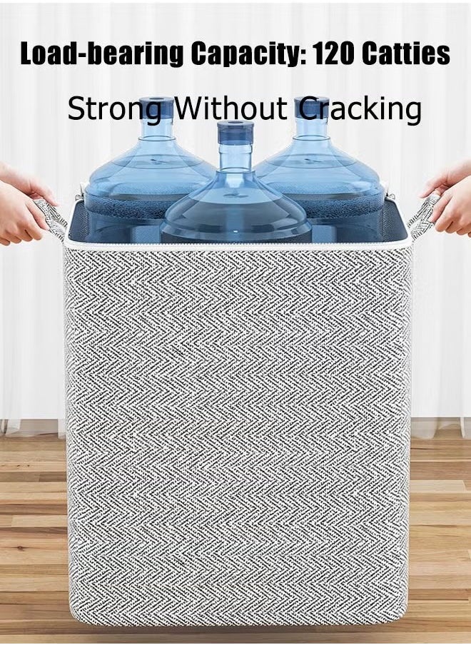 Portable Quilt Storage Bags Non-woven Extra Large Storage Bags Clothes Wardrobe Sorting Storage Bag Houndstooth Pattern Folding Organizer Bag for Clothes Pillows Blankets Bedding (110L/150L) - pzsku/ZBCCACA8FEB2978E593FDZ/45/_/1736503919/bfb216e1-6977-412e-9670-c27ff018a168