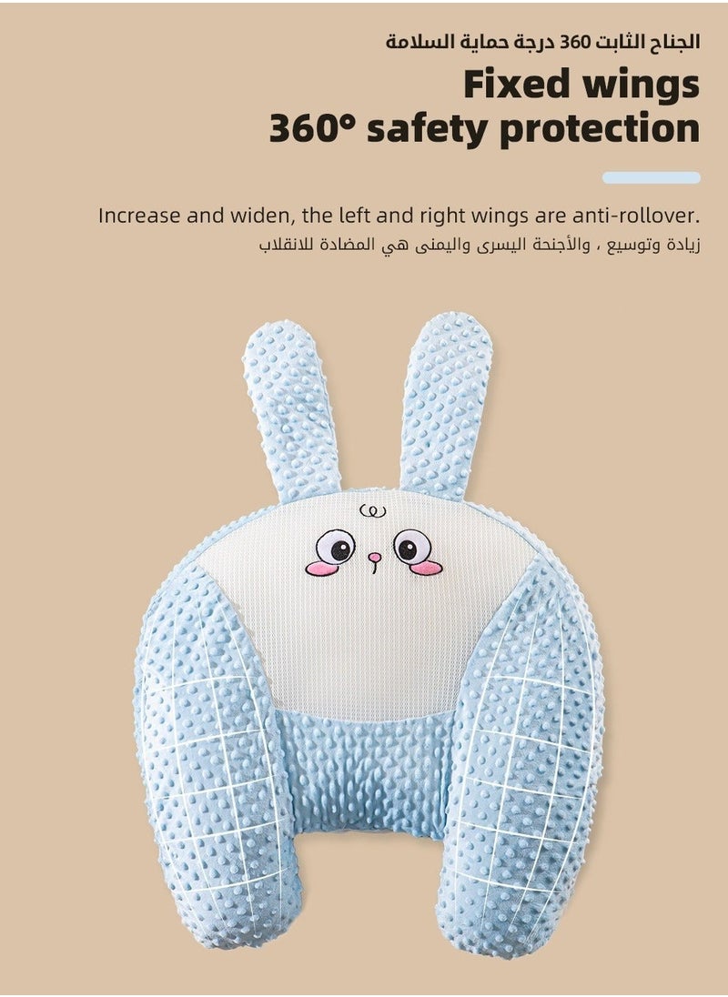 MIXDE Baby Nursing Pillow, Breastfeeding Pillows for Babies, Multifunctional Baby Exhaust Pillow, Nursery Pillows,  Toddler Look Up and Lying Pillows, Anti Reflux Babies Crib Headrest for Newborn and Infan  - Image 2