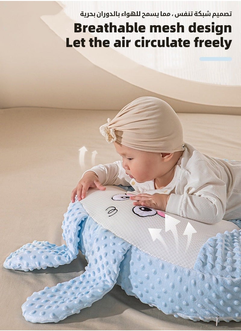 MIXDE Baby Nursing Pillow, Breastfeeding Pillows for Babies, Multifunctional Baby Exhaust Pillow, Nursery Pillows,  Toddler Look Up and Lying Pillows, Anti Reflux Babies Crib Headrest for Newborn and Infan  - Image 5