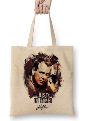 Print Shop Just In Time Jack Bauer Tote Bag Long Handle