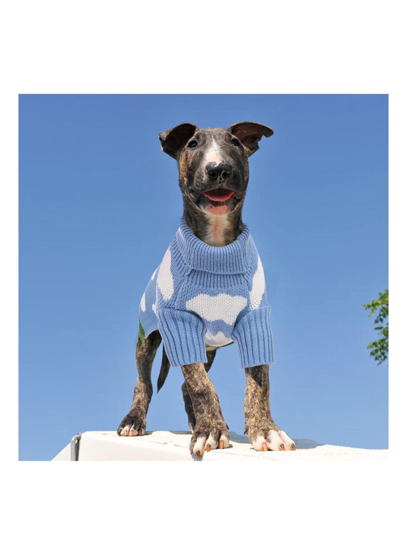 Dog Sweaters Warm Clothing Knitted Jumpers Cute Dog T-Shirts 2-Legged Vest Cozy Soft Turtleneck Coats for Fall and Winter Cold Weather Ideal Gift for Pet in New Year  - Image 5
