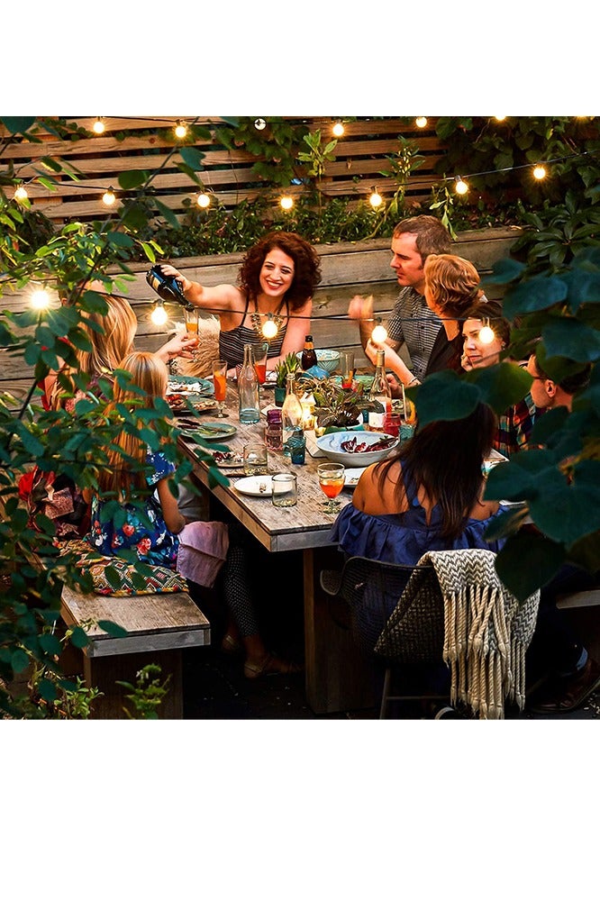 Decorative String Light 25 Lamp Bulb Outdoor String Lights Led Lights for Decoration Weatherproof Commercial Garden Hanging Outdoor Lights G40 Festoon Lights for Patio Backyard Party Decor - Image 4