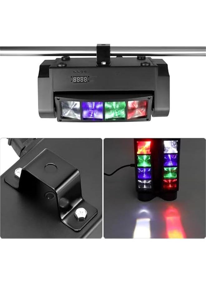 Arabest Spider Moving Head DJ Lights, 8 x 3W RGBW Beam Spider Stage Light, 540 Degree XY Axis with 4 Lighting Modes, Sound Activated DMX512 for Disco, Karaoke, Party, Stage, DJ Events  - Image 5