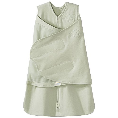 HALO 100 Cotton Sleepsack Swaddle 3Way Adjustable Wearable Blanket TOG 15 Sage Newborn 03 Months - Image 1