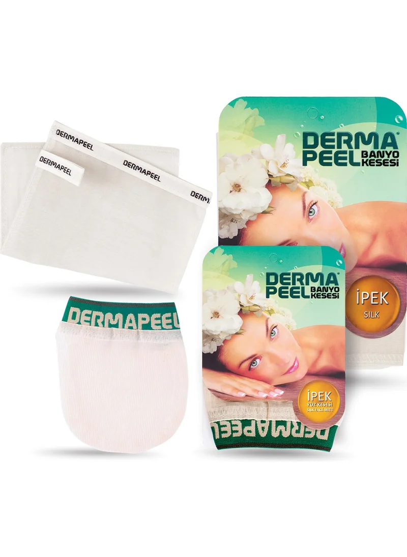 Dermapeel Natural Silk Bath Scrub + Natural Silk Facial Scrub