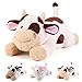 gnomantic Cow Weighted Stuffed Animals 22 Inch 45 Pounds Weighted Plushies Cow Stuffed Animals Big Plush Pillow Cute Plush Toys Gifts for Kids Adults 22 45 lbs Brown - Image 2