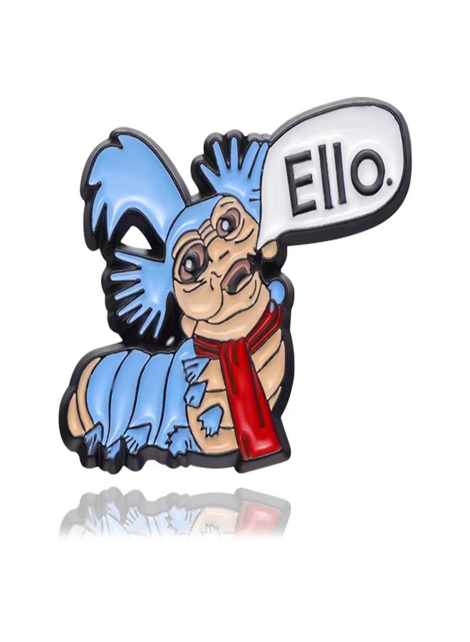 DAYANEY Ello Worm Vintage Lapel Pins, Enamel Hat Pins for Backpacks Brooches and Pin as Funny Enamel Pin, Cool Bag Badge for Ello Worm Vintage Merch for Women/Men - Image 1