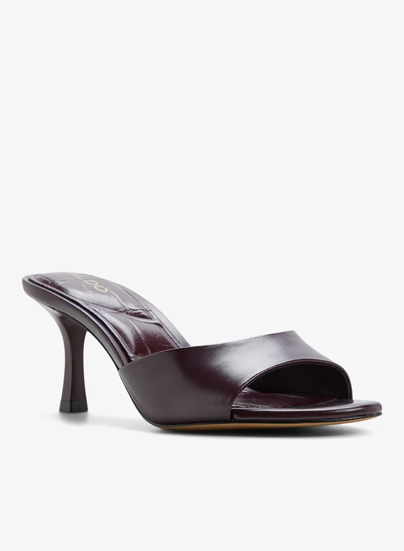 Aldo Burgundy Annaberaen Heeled Sandals for Women | Best Price UAE