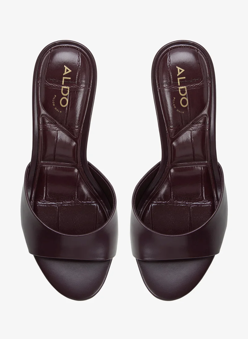 Aldo Burgundy Annaberaen Heeled Sandals for Women | Best Price UAE