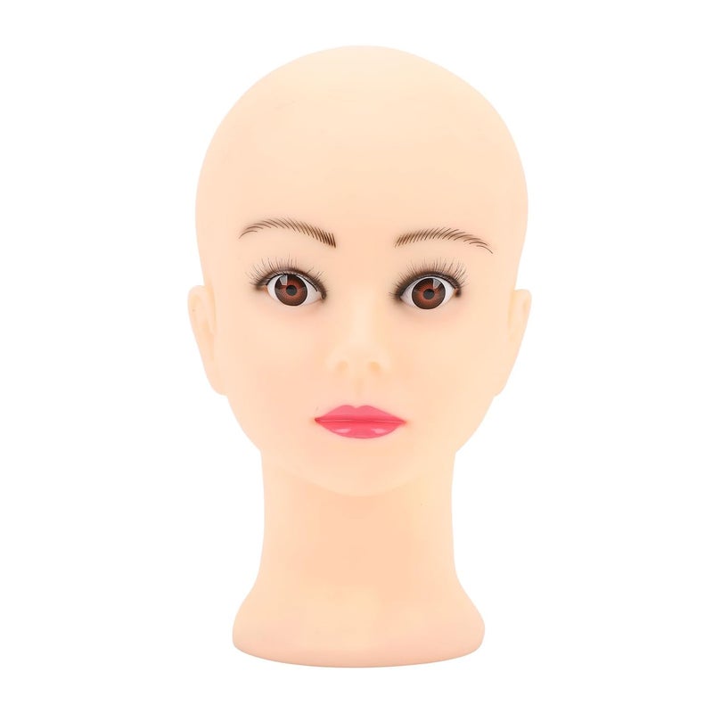PVC Soft Bald Mannequin Head For Wig Making Display 10 Inch Height 20 Inch Circumference - Image 1