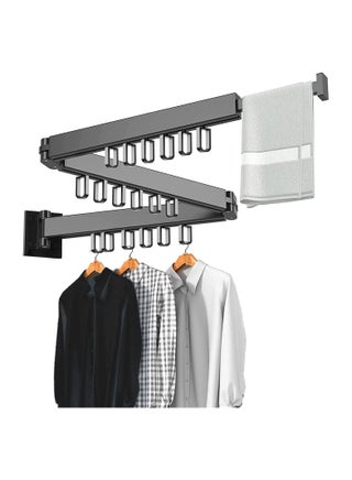 Generic Wall Mounted Retractable Clothes Drying Rack,Foldable