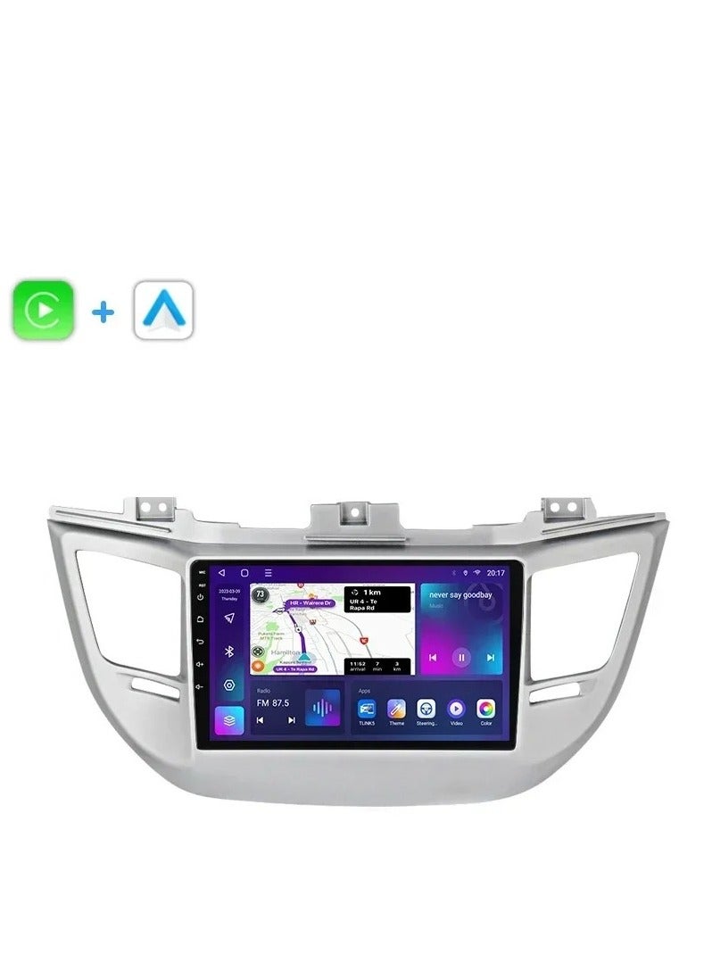 ام ان تي شاشة هيونداي توسان 2016 - 2018 هي جزء من نظام المعلومات والترفيه في السيارة يعمل بنظام التشغيل Android ويدعم ميزات مثل Apple CarPlay وAndroid Auto، مما يتيح لك توصيل هاتفك الذكي بسهولة كما أنها توفر دقة عالية تصل إلى 1080 بكسل، مما يجعلها ممتازة لعرض المعلومات والخرائط بوضوح - Image 3