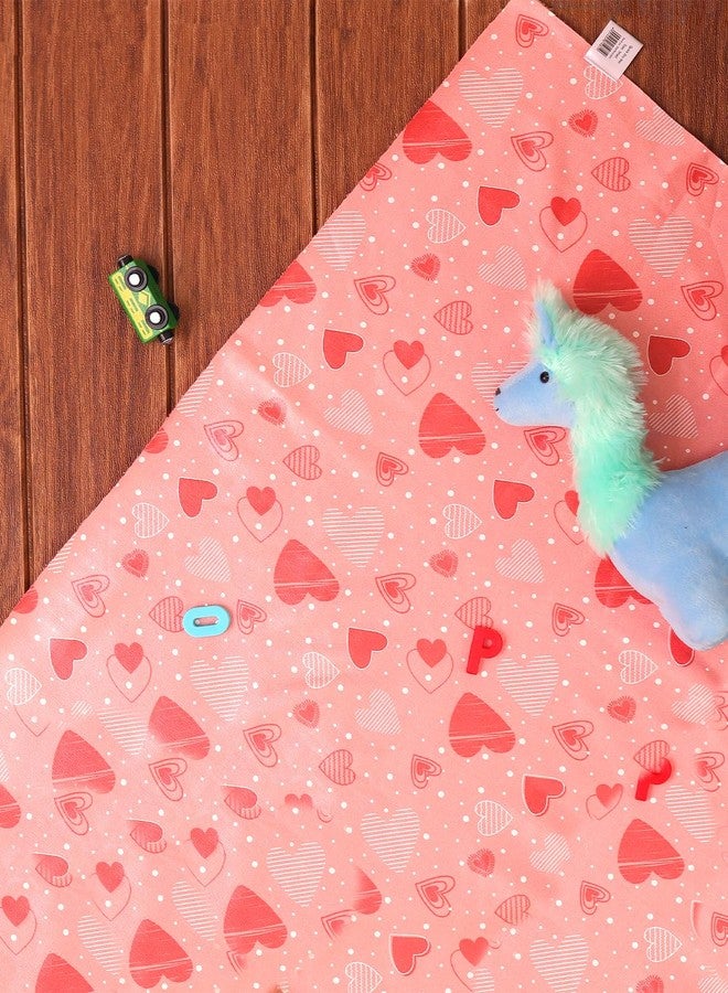 SuperBottoms Diaper Changing Mat for Baby - Waterproof & Washable Bed Protector | Super Absorbent, Lightweight, Breathable InstaDry Playmat (70cm x 100cm) - Peppy Pink (Medium) - Image 2