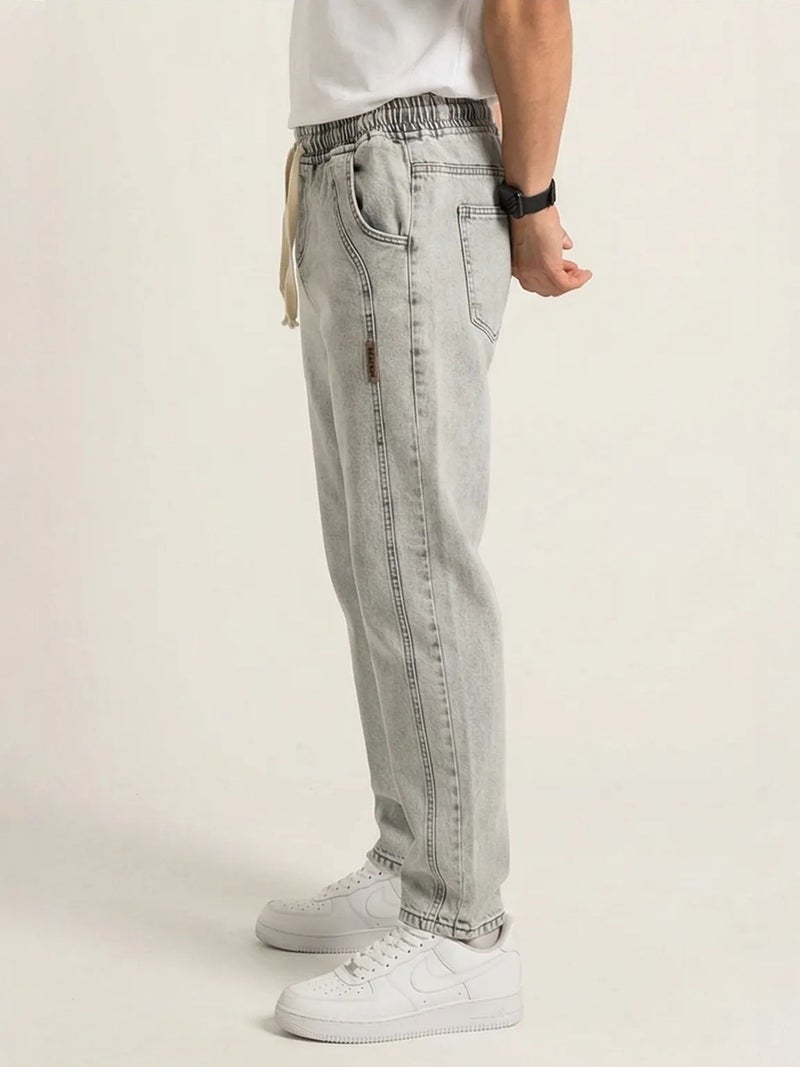 BIG DART BDART Relaxed Fit Denim Pants with Drawstring Waist - Image 3